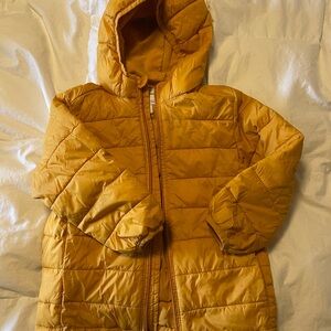 Kids lightweight Mustard Puffer Jacket 4T